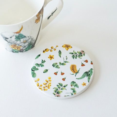 Mug & Coaster – Sulphur-crested Cockatoo