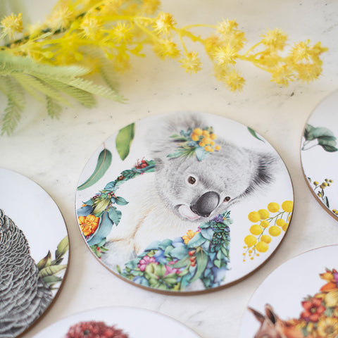 Round Coaster Set of 6 – Australiana