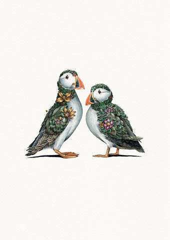 Puffin Couple – Limited Edition Print