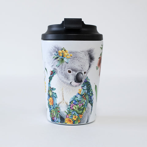 Double Wall Insulated Travel Cup – Koala Portrait