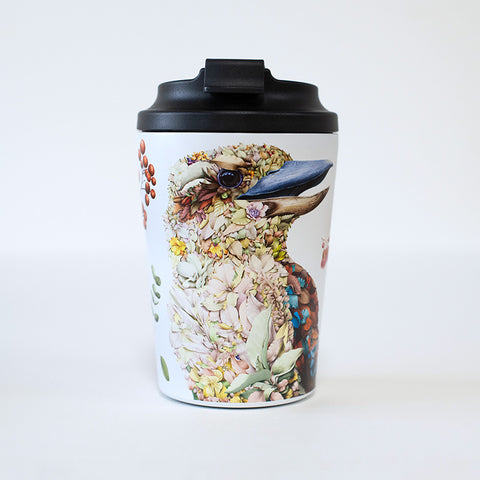 Double Wall Insulated Travel Cup – Kookaburra Portrait